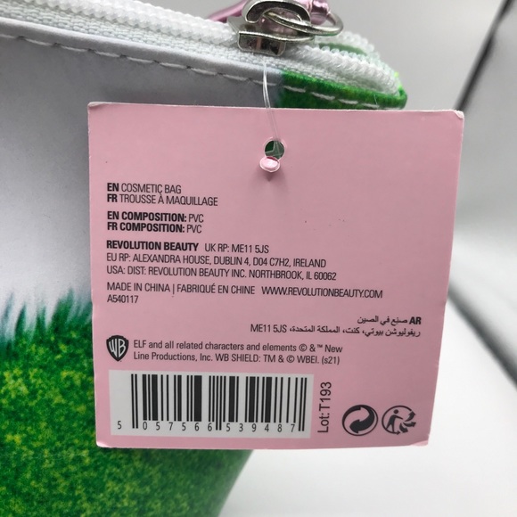 Revolution x Elf The Movie Cosmetic Bag Warner Bros Authentic NWT - Picture 6 of 8